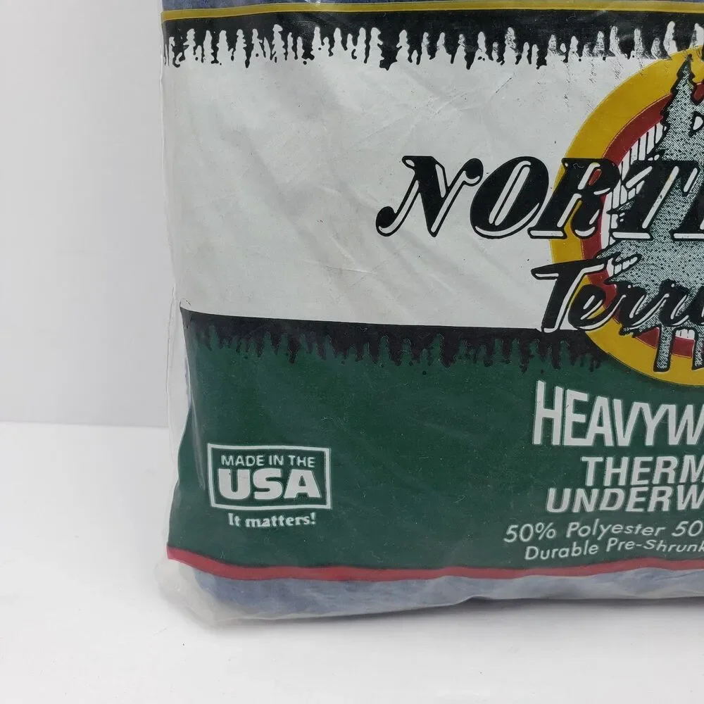 Vtg Northwest Territory Thermal Underwear Long Sleeve Shirt Heavyweight USA NIP